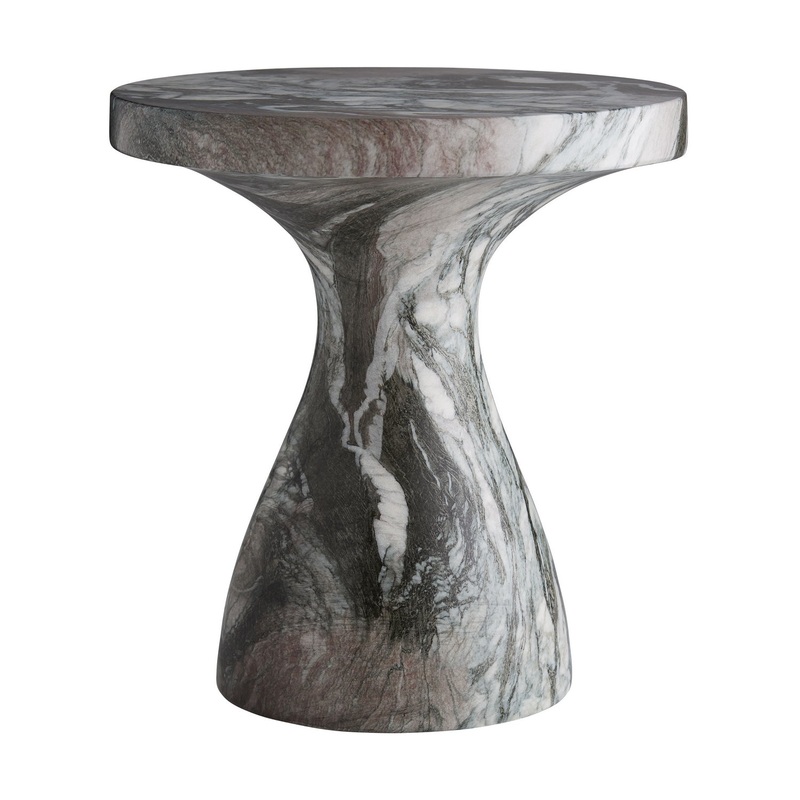 Arteriors 5583 Serafina Accent Table Verde Faux Marble