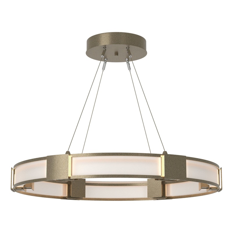 Aura Glass Pendant Soft Gold Frosted Glass (FD)