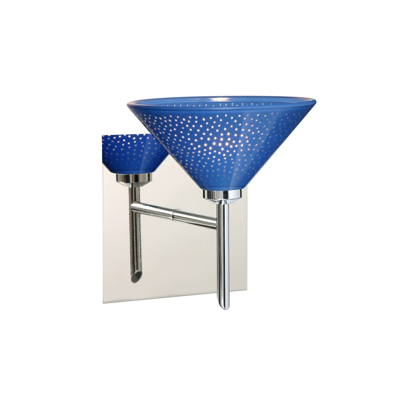 Besa 1SW-282484-CR-SQ Kona One Light Wall Sconce Chrome