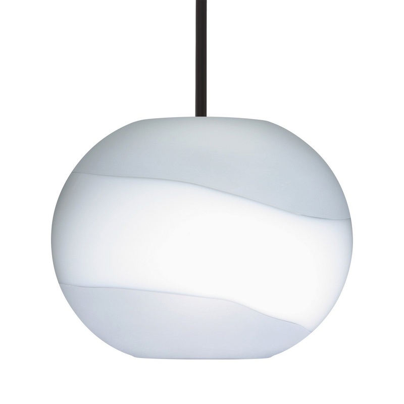 Besa 1TT-477699-BK Besa Luna Stem Pendant One Light Pendant Black