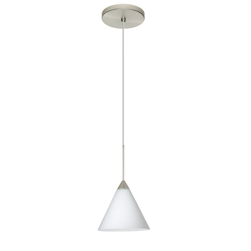 Besa 1XT-512107-SN Kani One Light Pendant Satin Nickel