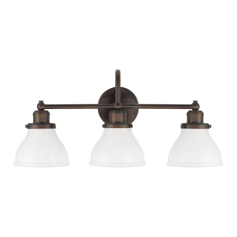 Capital Lighting 8303BB-128 Baxter 3 Light Vanity Burnished Bronze
