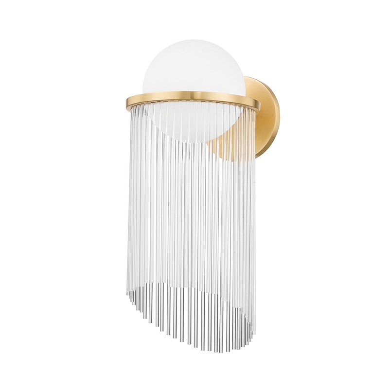 Corbett Lighting 398-01-AGB Celestial One Light Wall Sconce Aged Brass