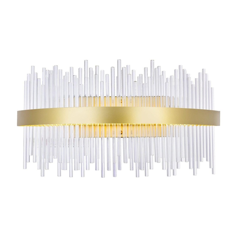 Genevieve Sconce Medallion Gold