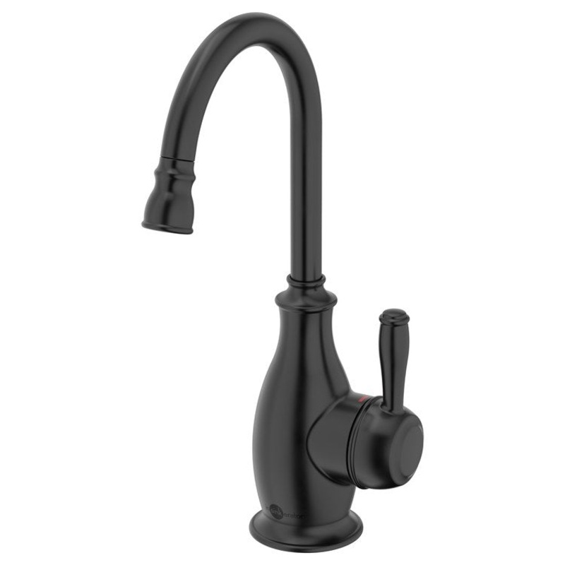 Hot Water Dispenser Showroom Traditional 2010 Instant 1 Lever ADA Gooseneck Swivel 360 DEG Matte Black