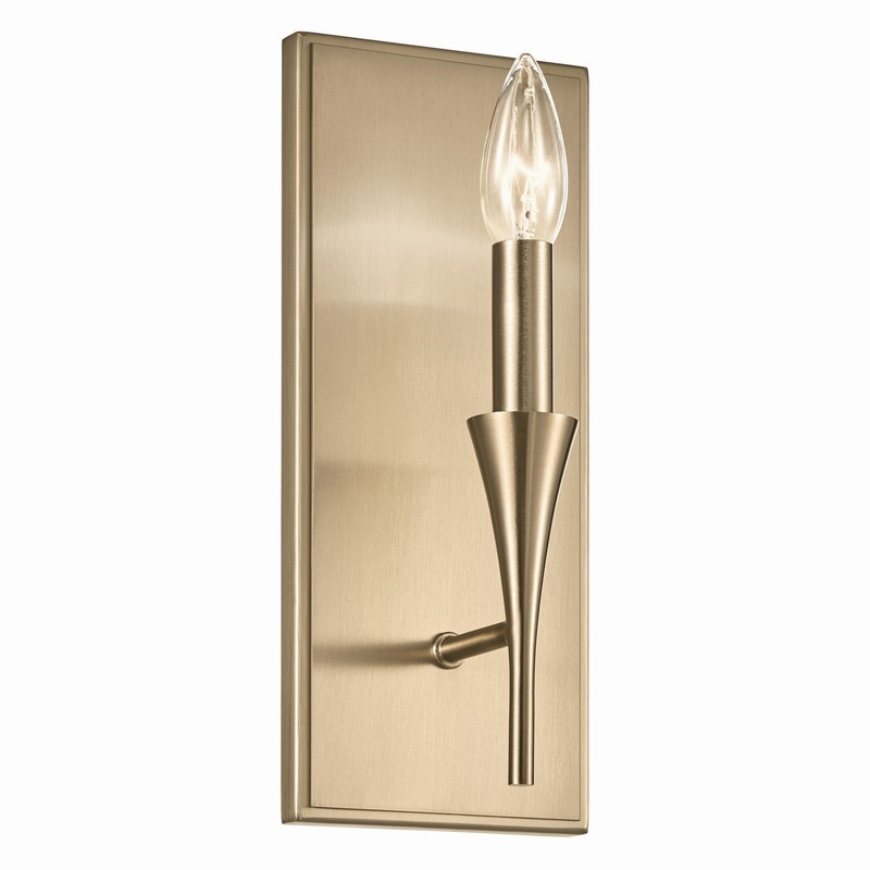Kichler 52694CPZ One Light Wall Sconce, Champagne Bronze