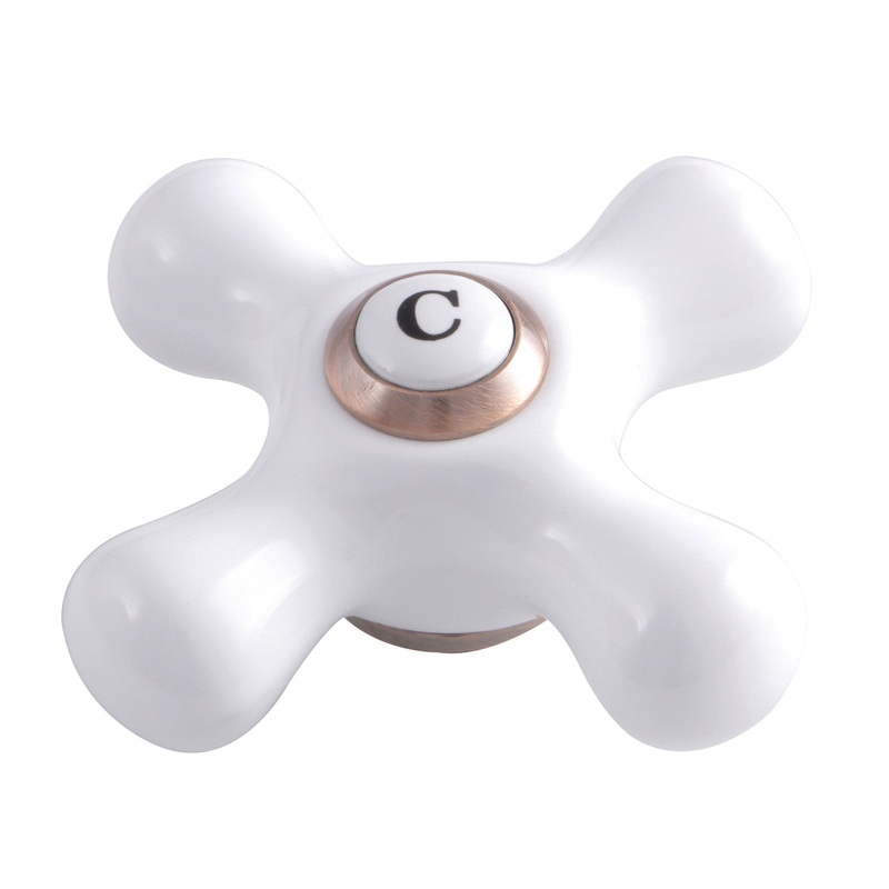 KSH116PXACC Cold Porcelain Cross Handle, Antique Copper
