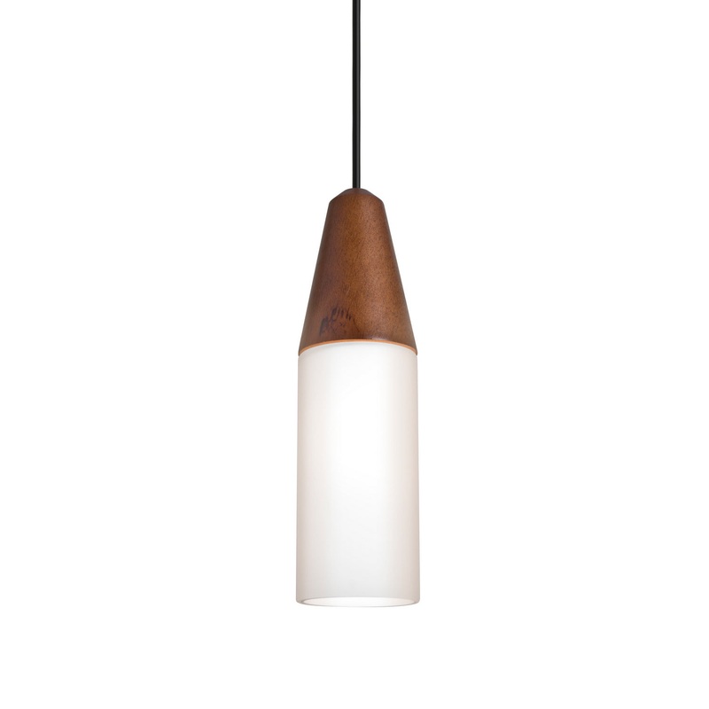 LED Pendant from the Nini Collection in Black Finish by Besa