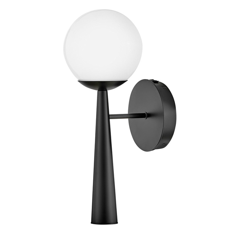 LED Wall Sconce from the Izzy Collection in Black Finish by Lark