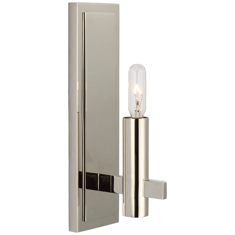 LED Wall Sconce from the Sonnet Collection in Polished Nickel Finish by Visual Comfort Signature