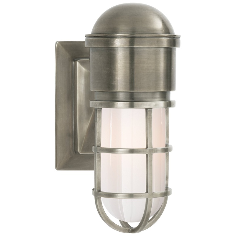 One Light Wall Sconce from the Marine2 Collection in Antique Nickel Finish by Visual Comfort Signature