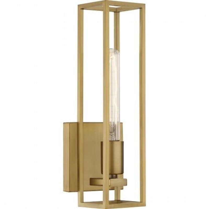 Quoizel LGN8605WS Leighton Wall 1 light weathered brass Wall Sconce