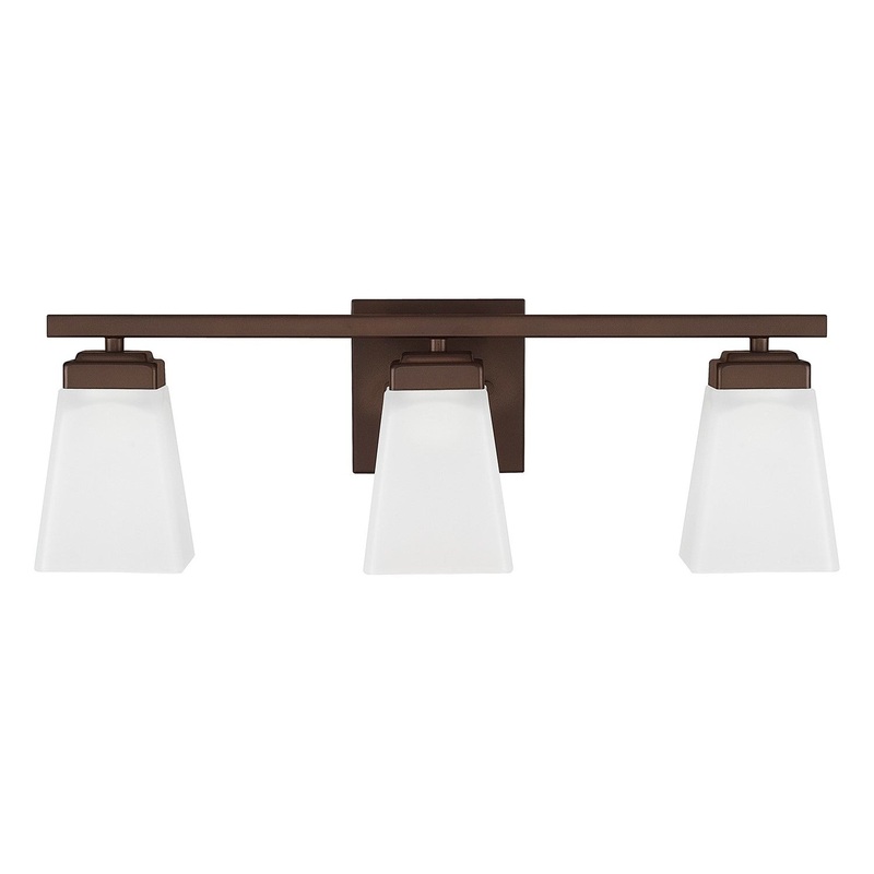 Three Light Vanity from the Baxley Collection in Bronze Finish by Capital Lighting