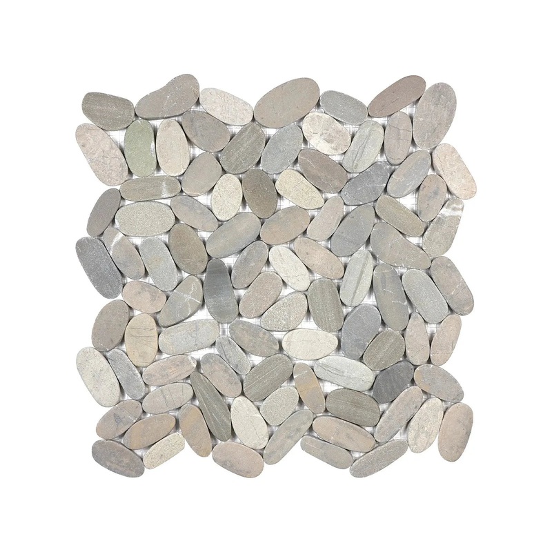 Zen Vitality Mica Flat Matte Pebble Mosaics. 1 Sheet = Sq. Ft. (76-464)
