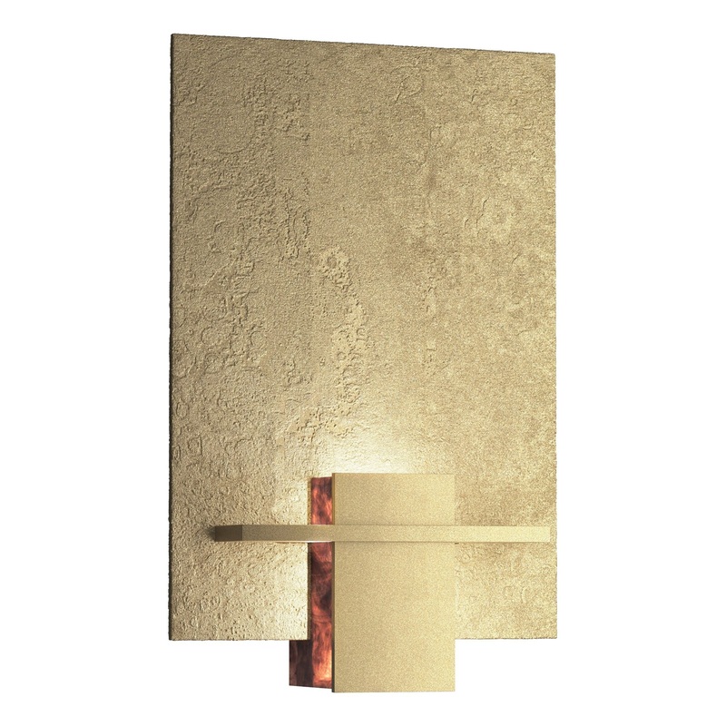 Aperture Sconce Soft Gold Topaz Glass (ZB)