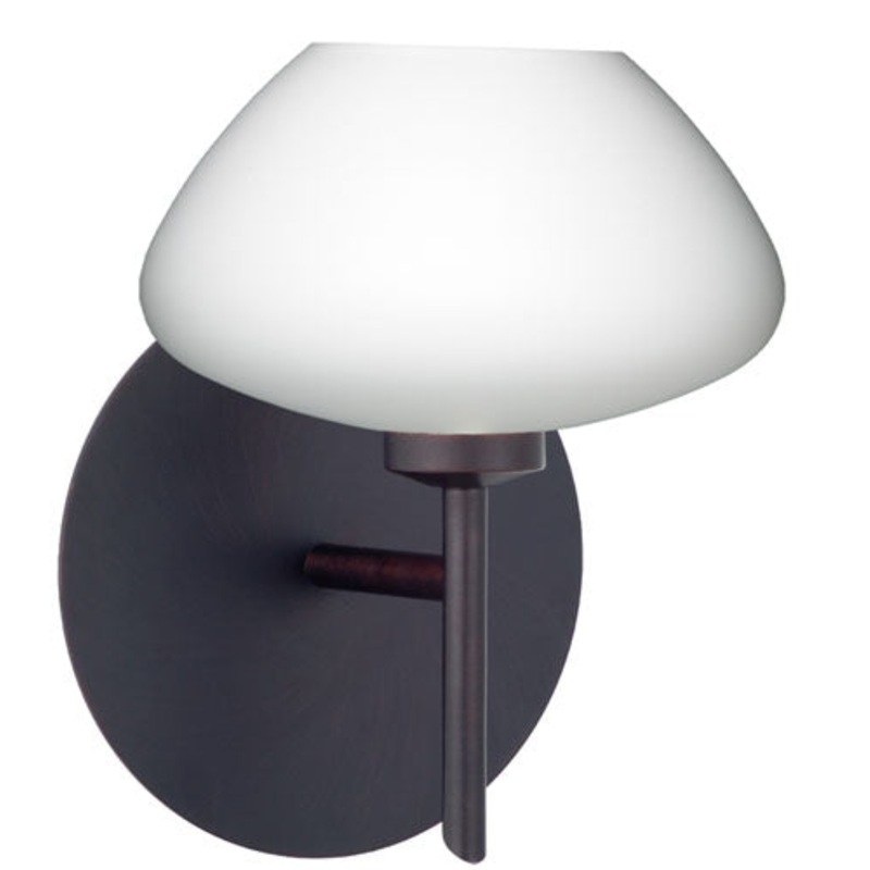 Besa 1SW-541007-BR Peri One Light Wall Sconce Bronze