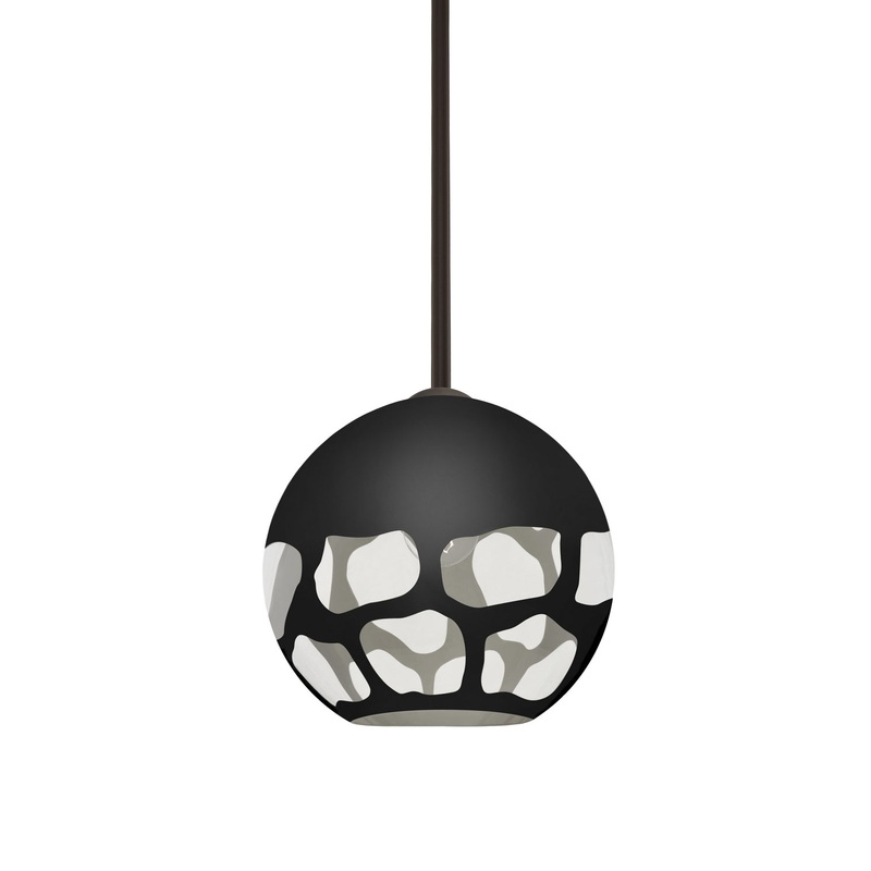 Besa 1TT-ROCKYBK-BR Rocky One Light Pendant Bronze