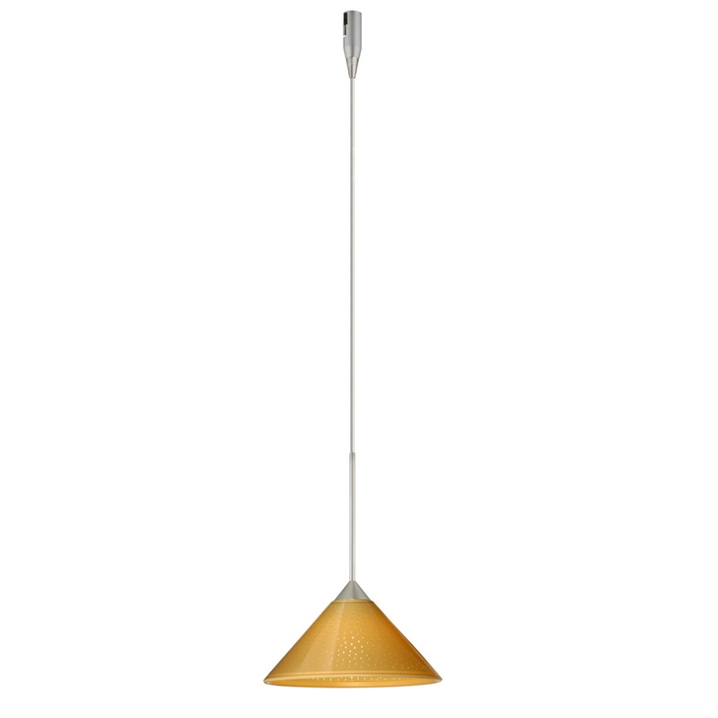 Besa RXP-282490-SN Kona One Light Pendant Satin Nickel