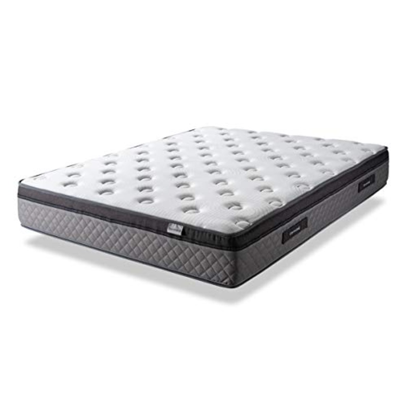 Dormideo City Luxury 120×190 Alto 27cm Materasso 4cm di Memory, Interamente Fibre di Cashmere Ecologico, Naturgel