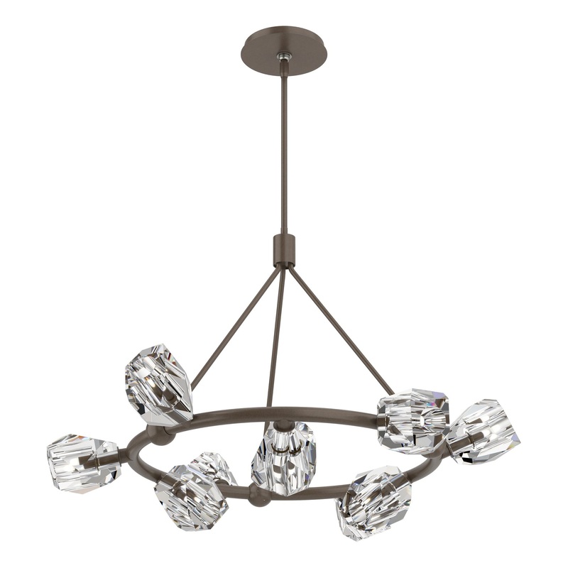 Gatsby 9-Light Ring Pendant Bronze