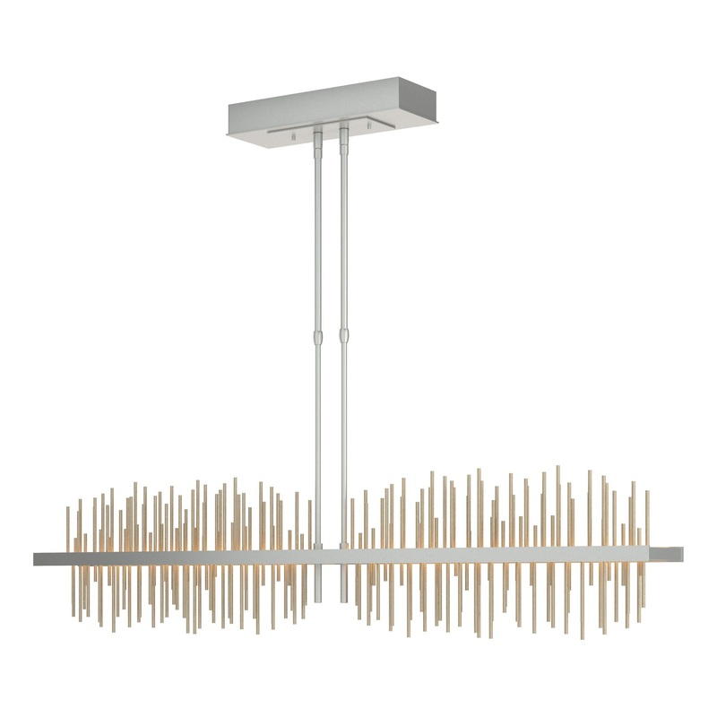 Gossamer Large LED Pendant Vintage Platinum Soft Gold