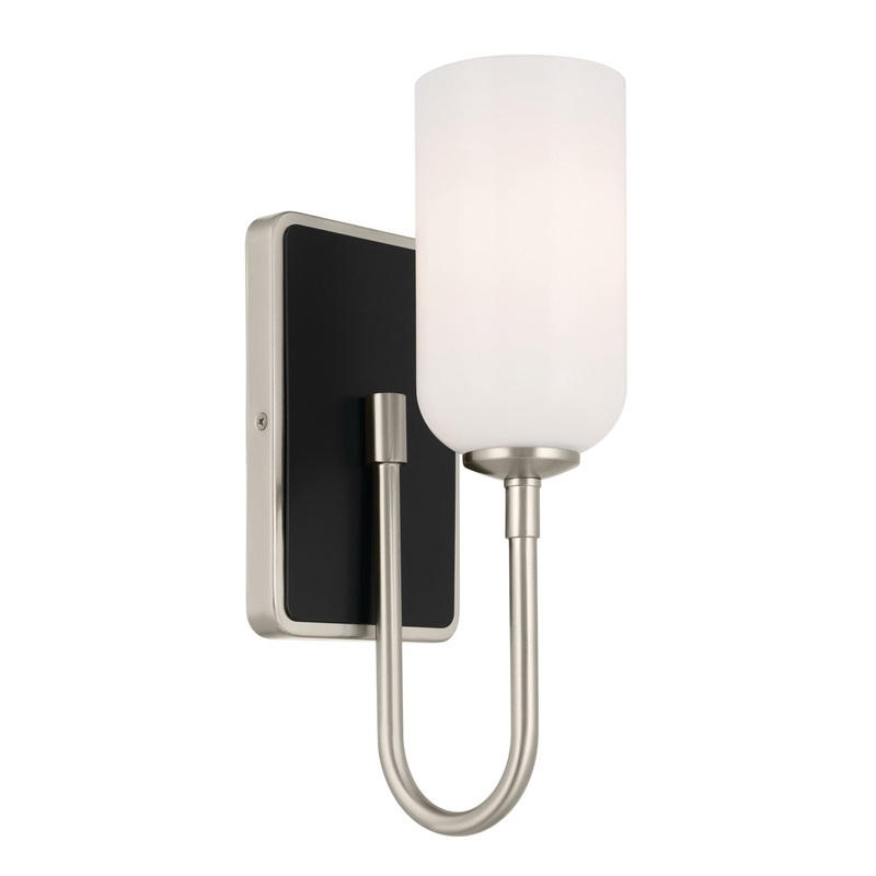 Kichler 55161NI One Light Wall Sconce, Brushed Nickel