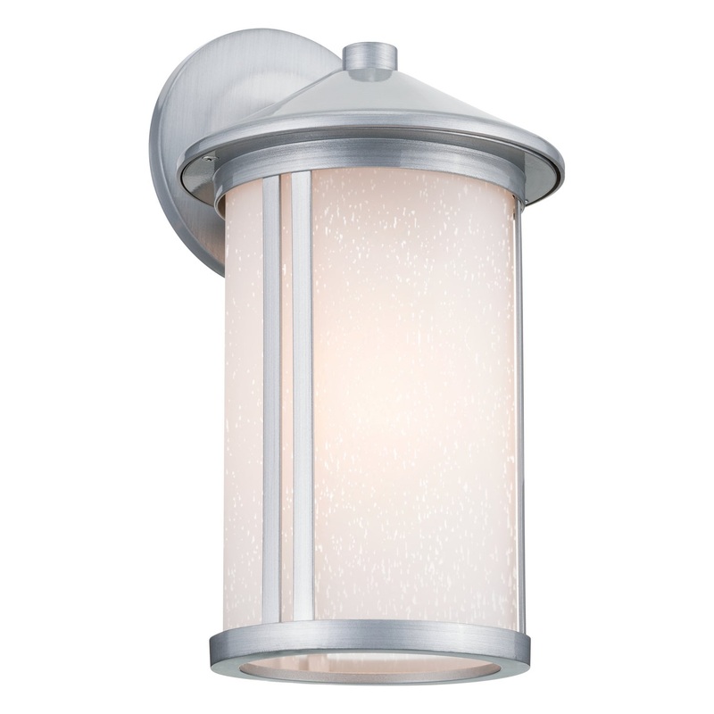 Kichler 59099BA One Light Outdoor Wall Mount, Brushed Aluminum