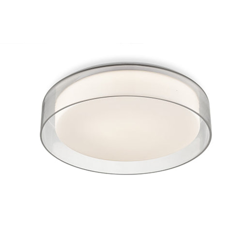 LED Flush Mount from the Aston Collection in Clear Finish by Kuzco Lighting