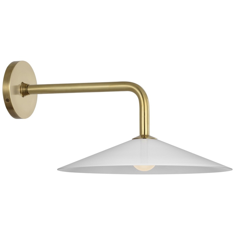 LED Wall Sconce from the Ponce Collection in Hand-Rubbed Antique Brass Finish by Visual Comfort Signature