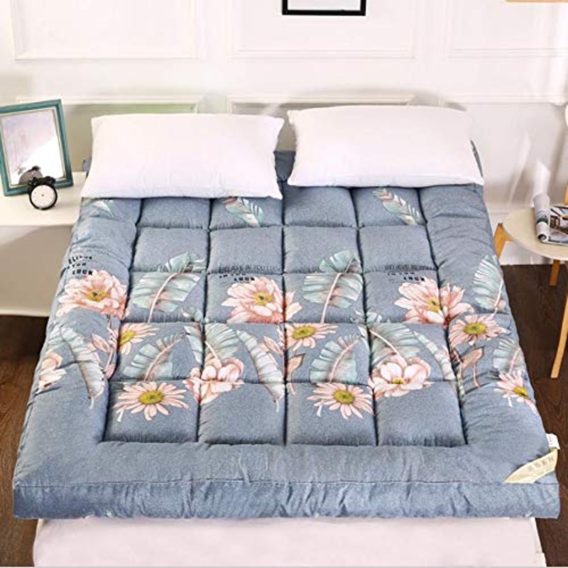 Nileco Trapuntato Extra Plush Matetonio Pad,Pieghevole Materasso Futon Traspirabilit Coprimaterasso Dormire Roll Up Materasso Home,dormitorio Studentesco-g 150x200cm(59x87inch)
