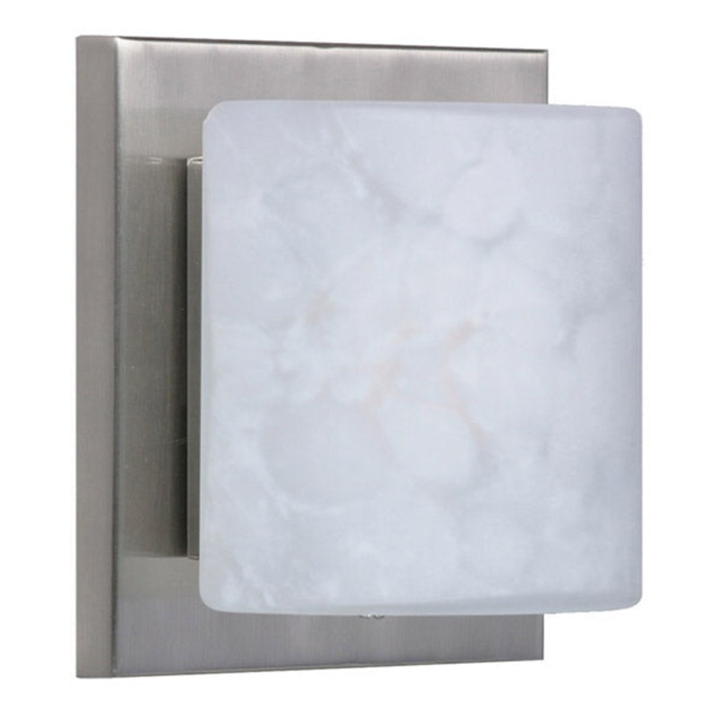 One Light Wall Sconce from the Paolo Collection in Satin Nickel Finish by Besa