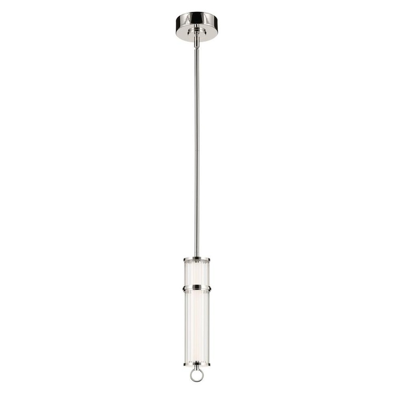 Riven 15.5″ LED 1-Light Pendant Polished Nickel