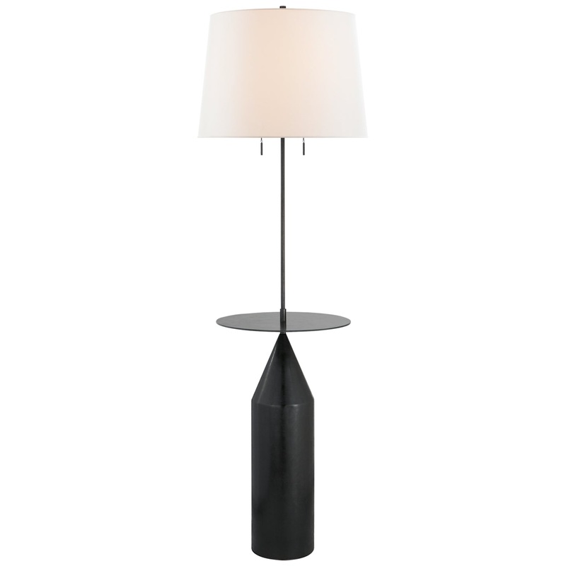 Two Light Floor Lamp from the Zephyr Collection in Aged Iron Finish by Visual Comfort Signature
