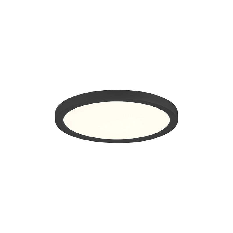 Artemis 7″ Round 5CCT Flush Mount Black