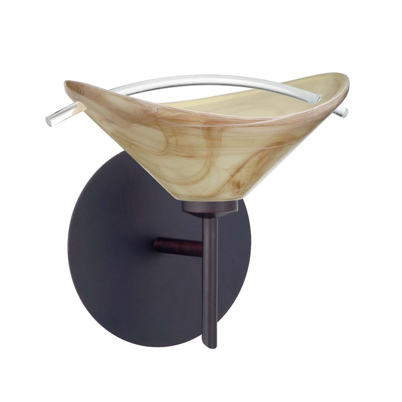 Besa 1SW-181305-BR Hoppi One Light Wall Sconce Bronze