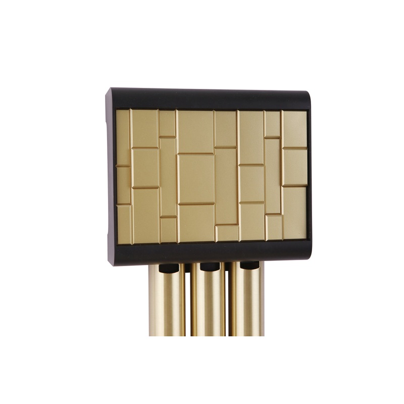 Craftmade CE3-FBSB Westminster Chime Chime Flat Black/Satin Brass