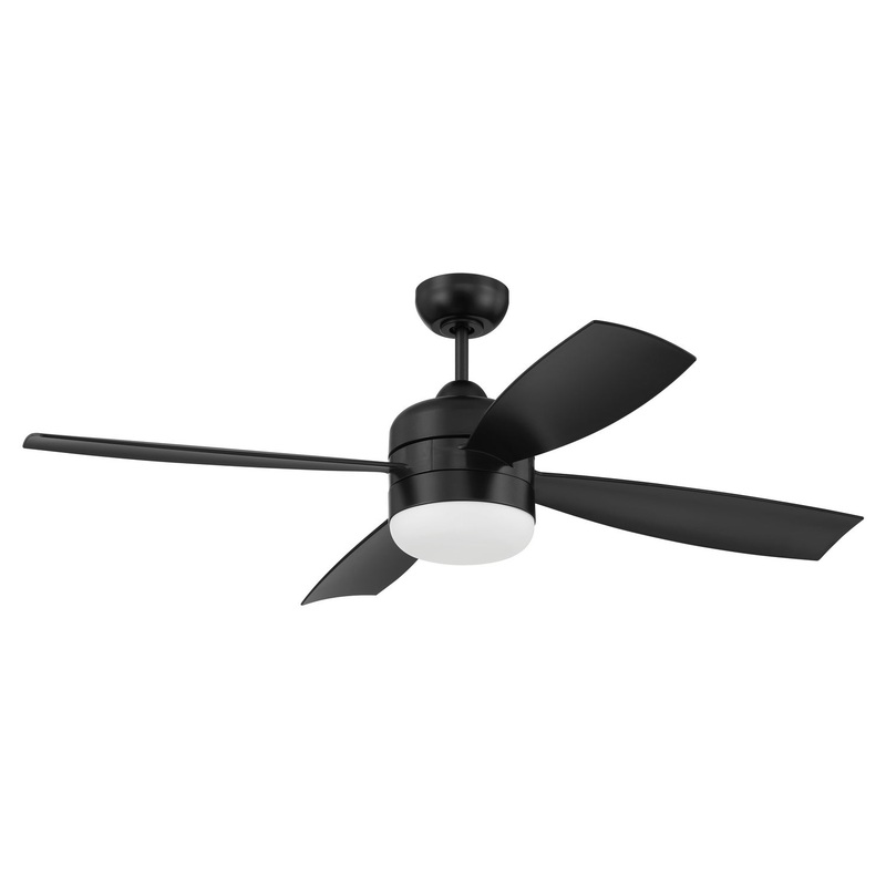Craftmade SBN52FB4 Sebastion 52″Ceiling Fan Flat Black