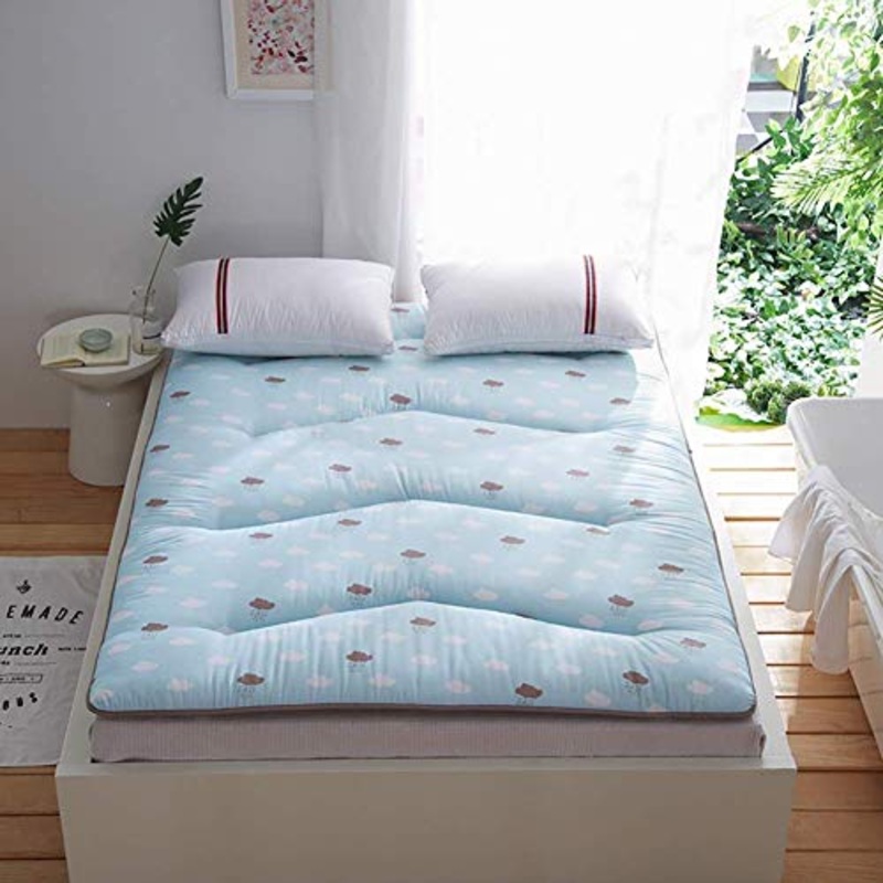 Futon giapponese materasso Tatami, albero di Natale per i bambini materasso, Tappetino pieghevole letto portatile materassino da campeggio bambini Sleeping Pad Piano Lounger Divano Letto,D,150* 200cm