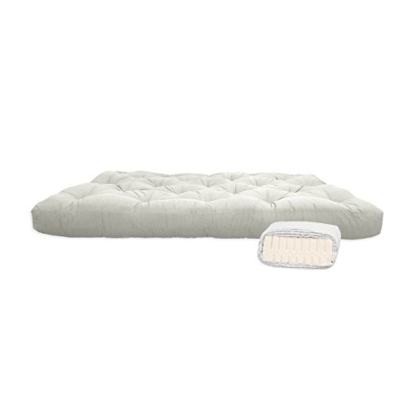 Futon in cotone con 10 cm di lattice, 150x200x14 cm