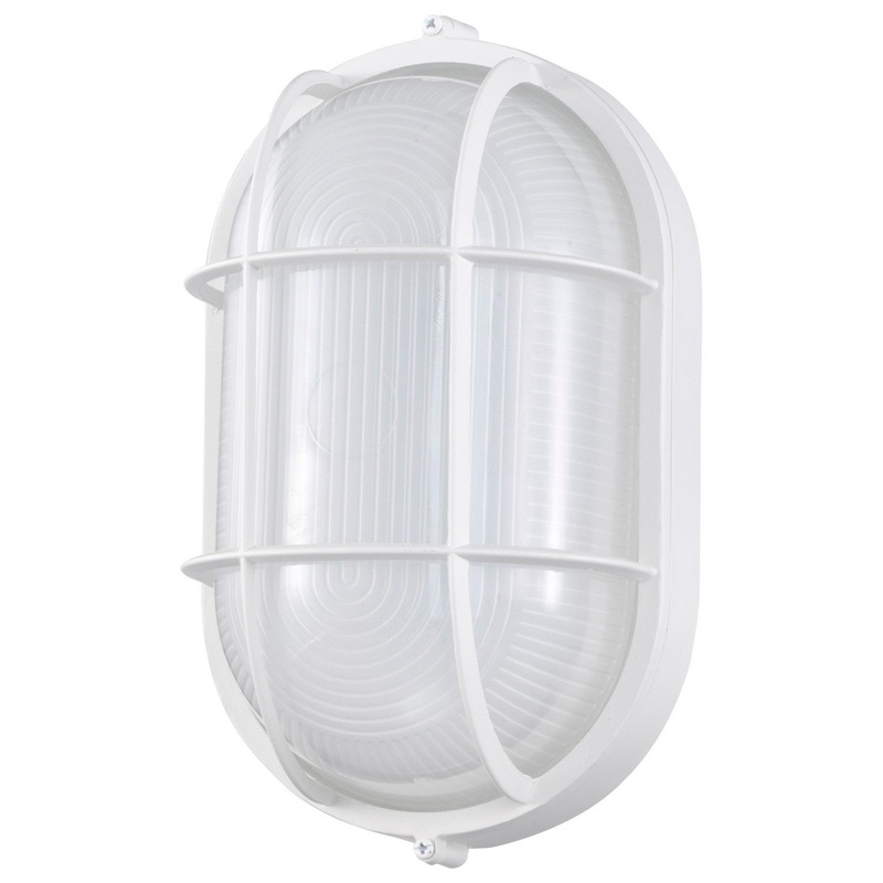 LED Bulk Head Fixture in White Finish by Nuvo Lighting