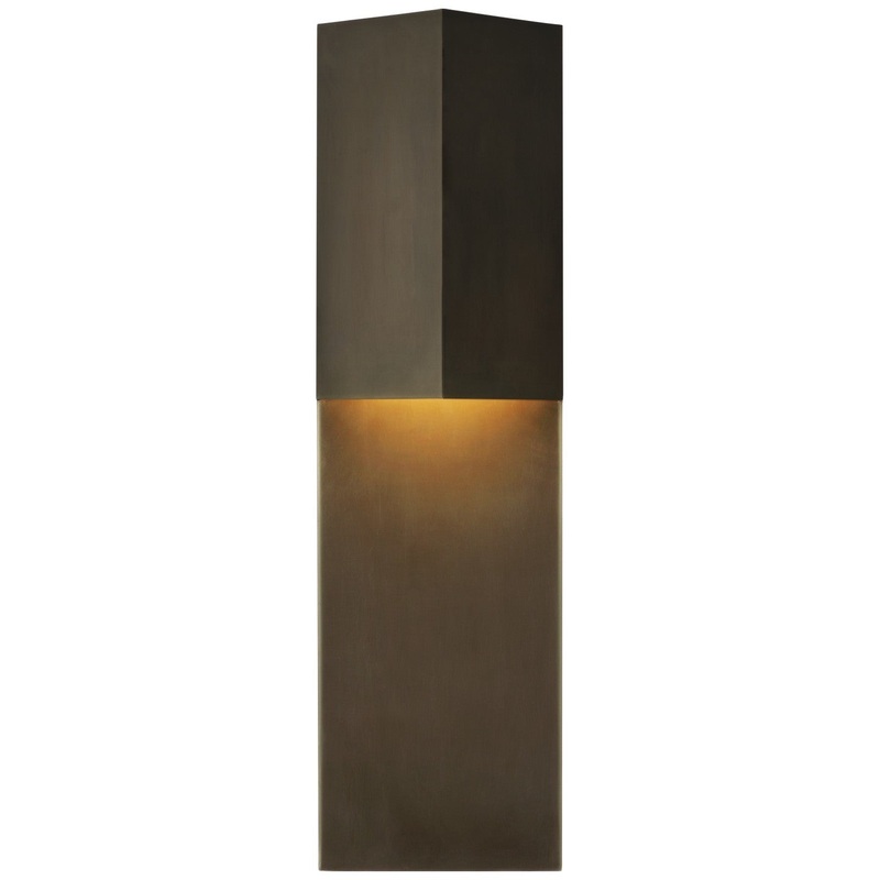 LED Outdoor Wall Sconce from the Rega Collection in Bronze Finish by Visual Comfort Signature