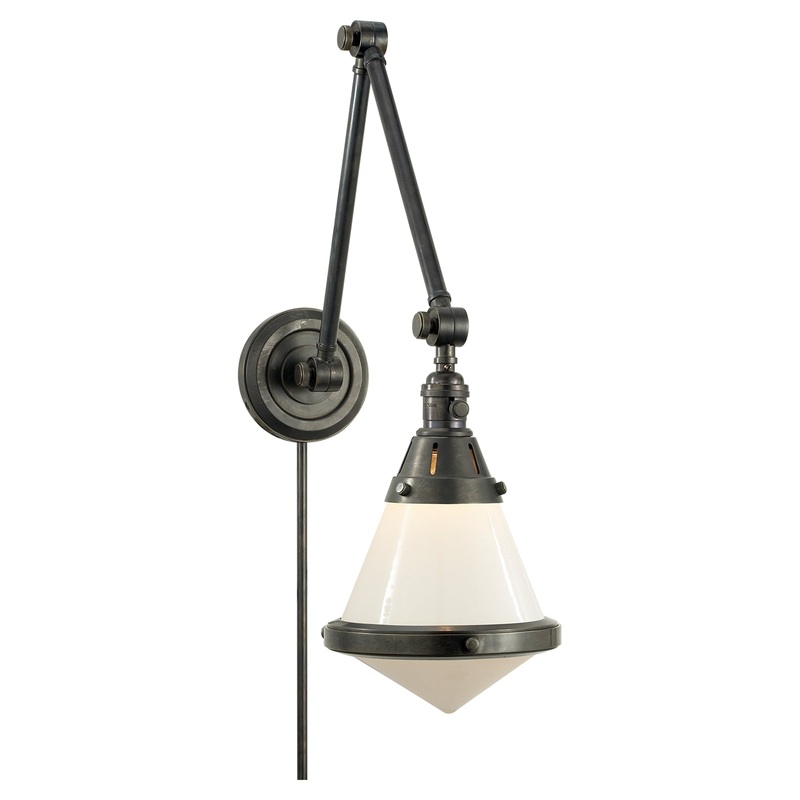 One Light Wall Sconce from the Gale Collection in Bronze Finish by Visual Comfort Signature