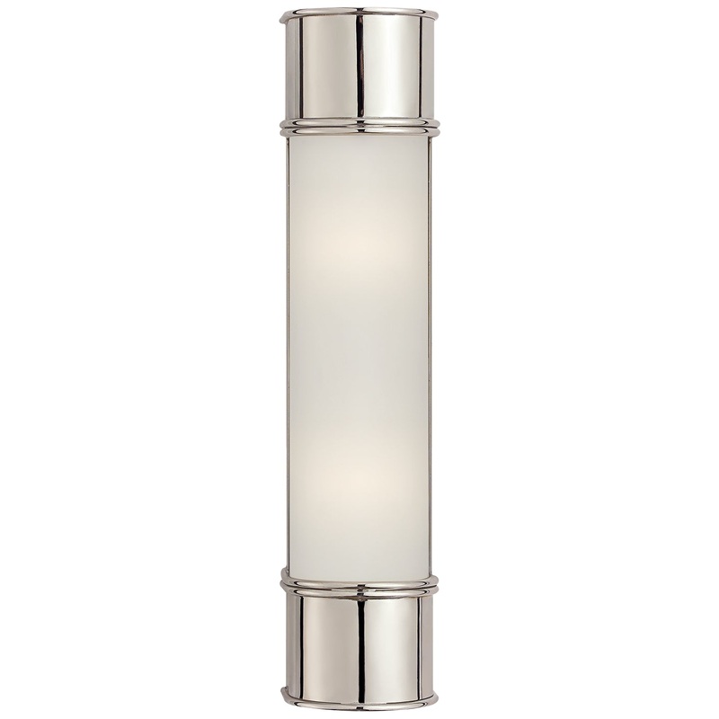 Two Light Bath Sconce from the Oxford Collection in Polished Nickel Finish by Visual Comfort Signature