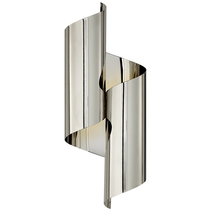 Two Light Wall Sconce from the Iva Collection in Polished Nickel Finish by Visual Comfort Signature