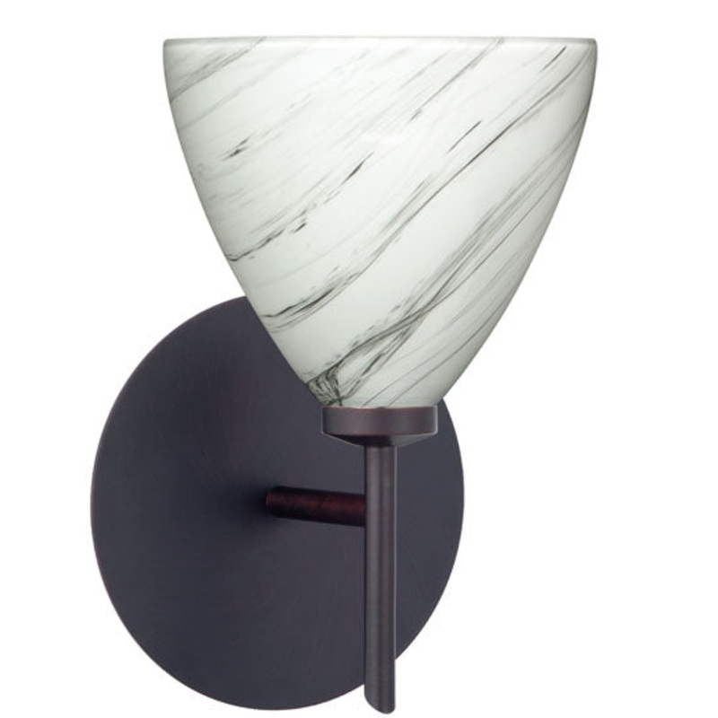 Besa 1SW-1779MG-BR Mia One Light Wall Sconce Bronze