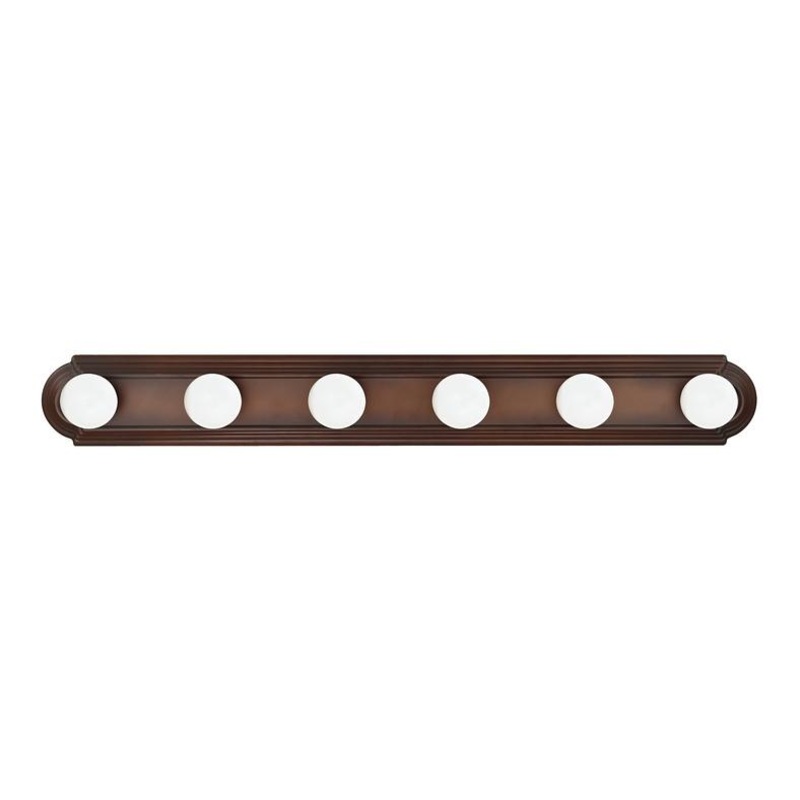 Capital Lighting 8106BB Alice 6 Light Vanity Burnished Bronze