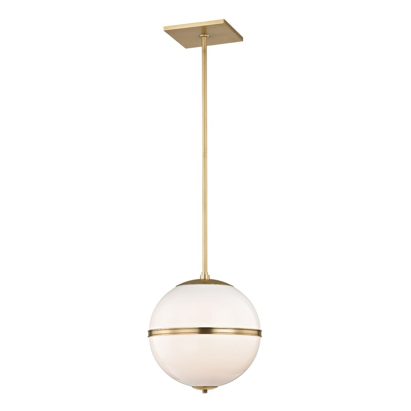 Crystorama 2112-AG Truax One Light Chandelier Aged Brass