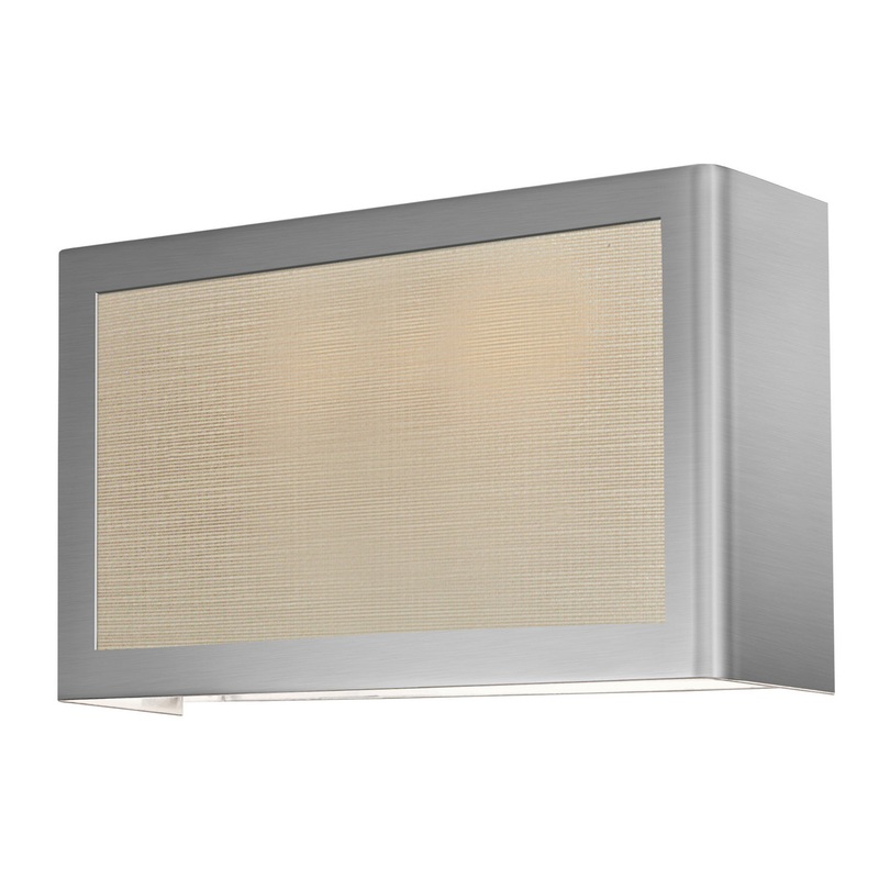 LED Wall Sconce from the Ventana Collection in Satin Nickel Finish by Stone Lighting