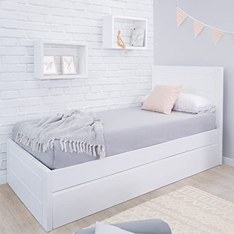 Letto estraibile Lineare, pediera bassa, letto 105 x 190 cm