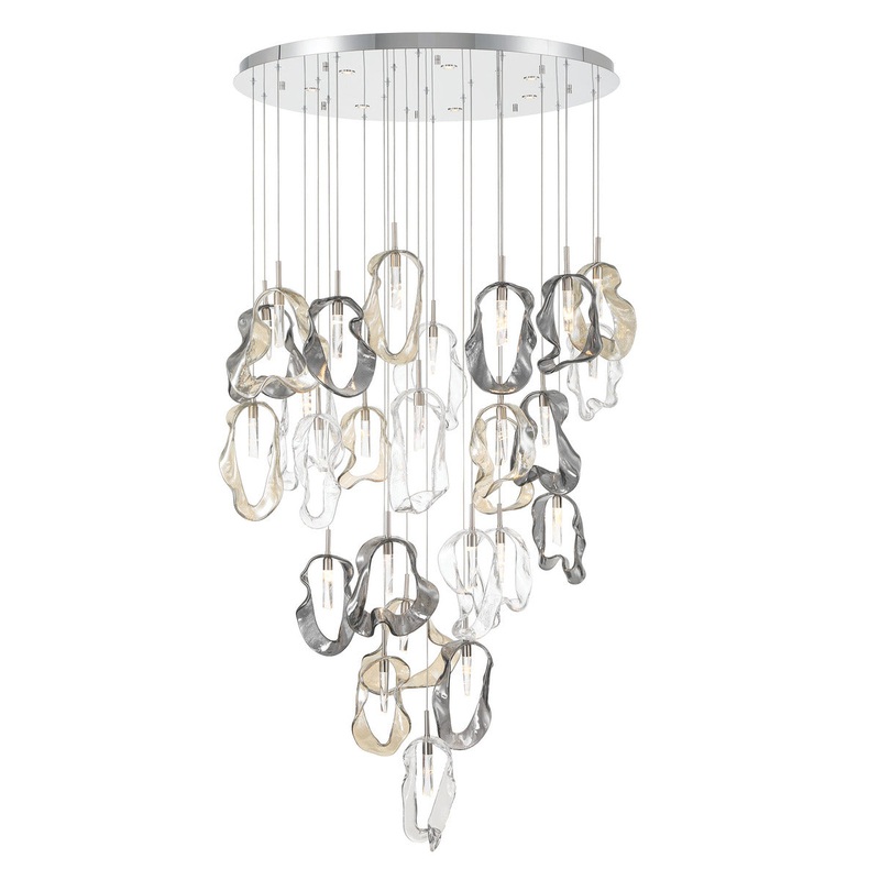 Norah 26-Light 39″ Chandelier Nickel